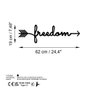 Wallity Freedom Escultura de Pared de Metal Negra